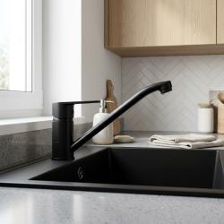Aquanello Casa Lage Eenhendel Keukenkraan Zwart BL-1203-CS